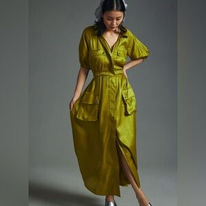 Samant Chauhan Utility Shirt Dress, Size 1X